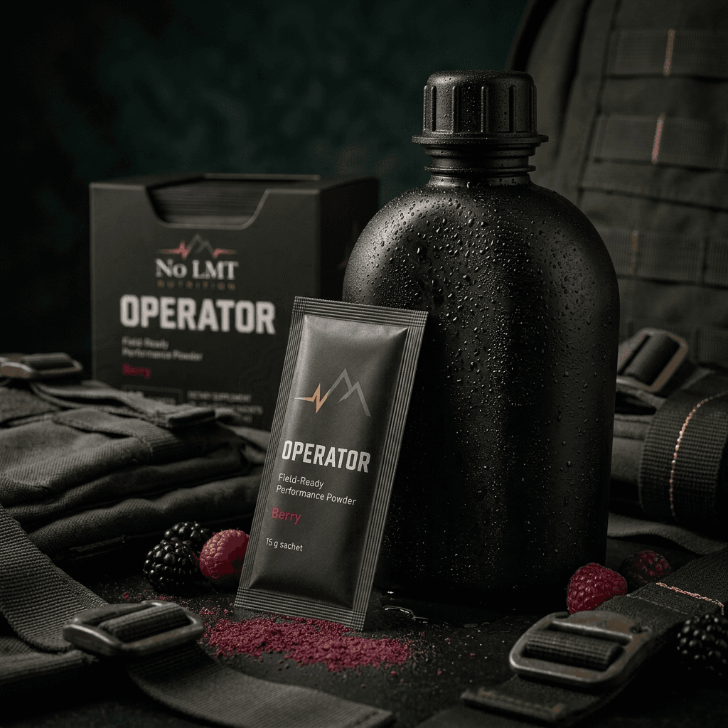 OPERATOR product image with benefit icons